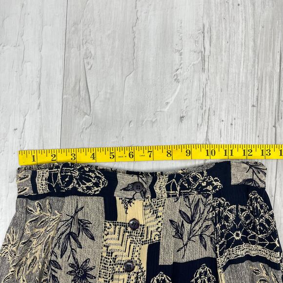 Zachi Button Down Flowy Floral Lightweight Tropical Maxi Skirt Small - Picture 7 of 8